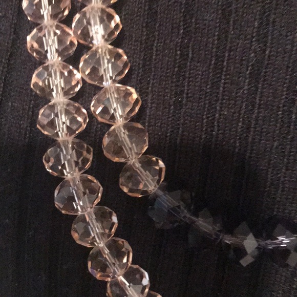 NWT Versona Beaded Necklace Pink Purple Sparkle Multi-strand Classic Princess - Picture 10 of 13